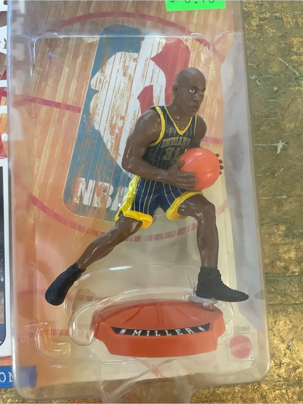 NBA Reggie Miller Action Figure - Black & Yellow